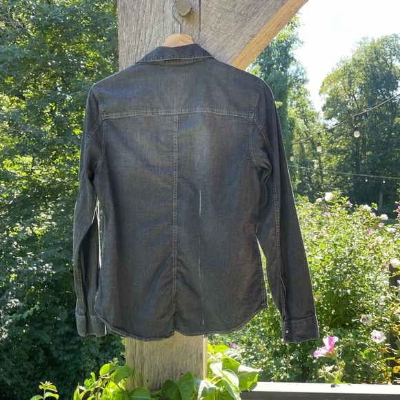 Calvin Klein Black Chambray Shirt - Picture 4 of 6